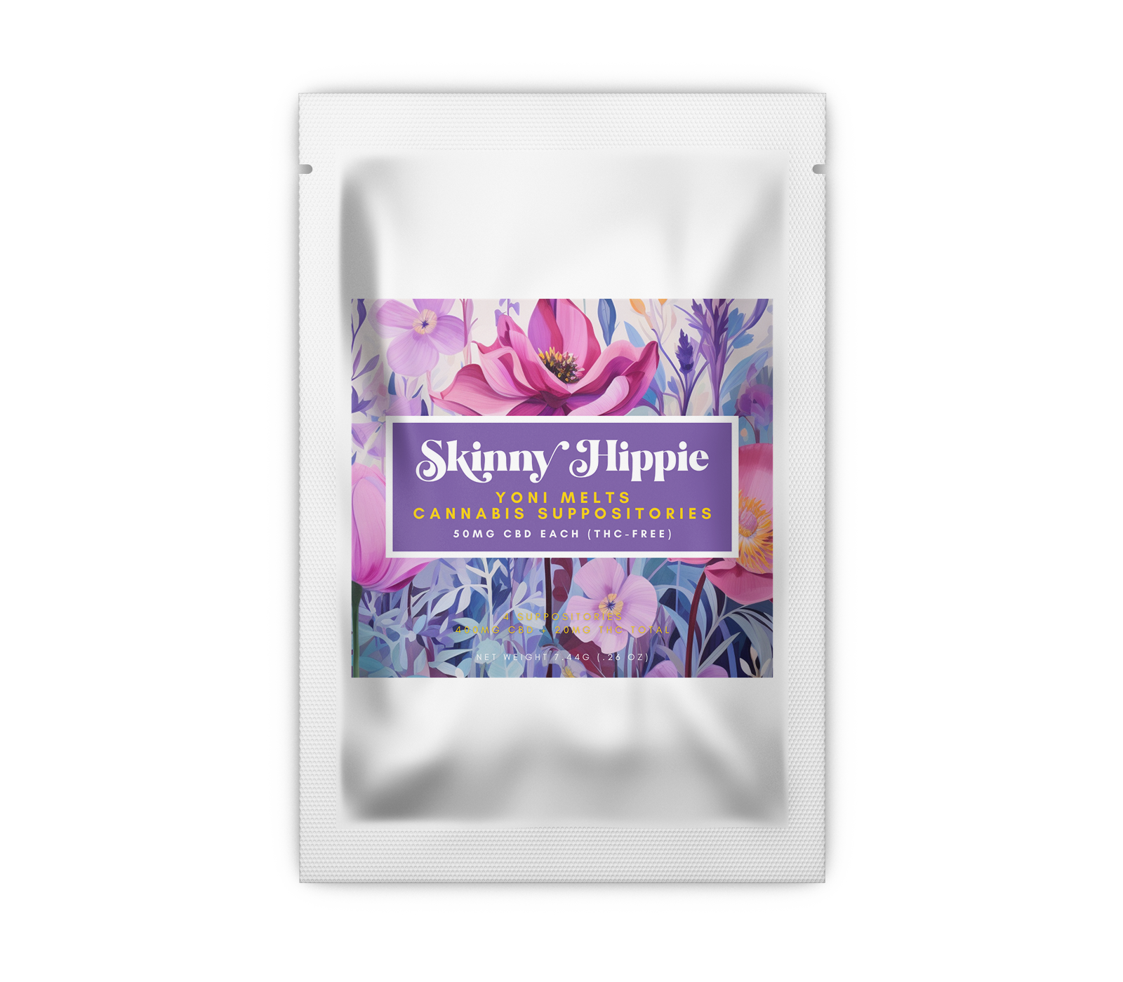 Yoni Melts: 100mg CBD Suppositories (THC-Free)