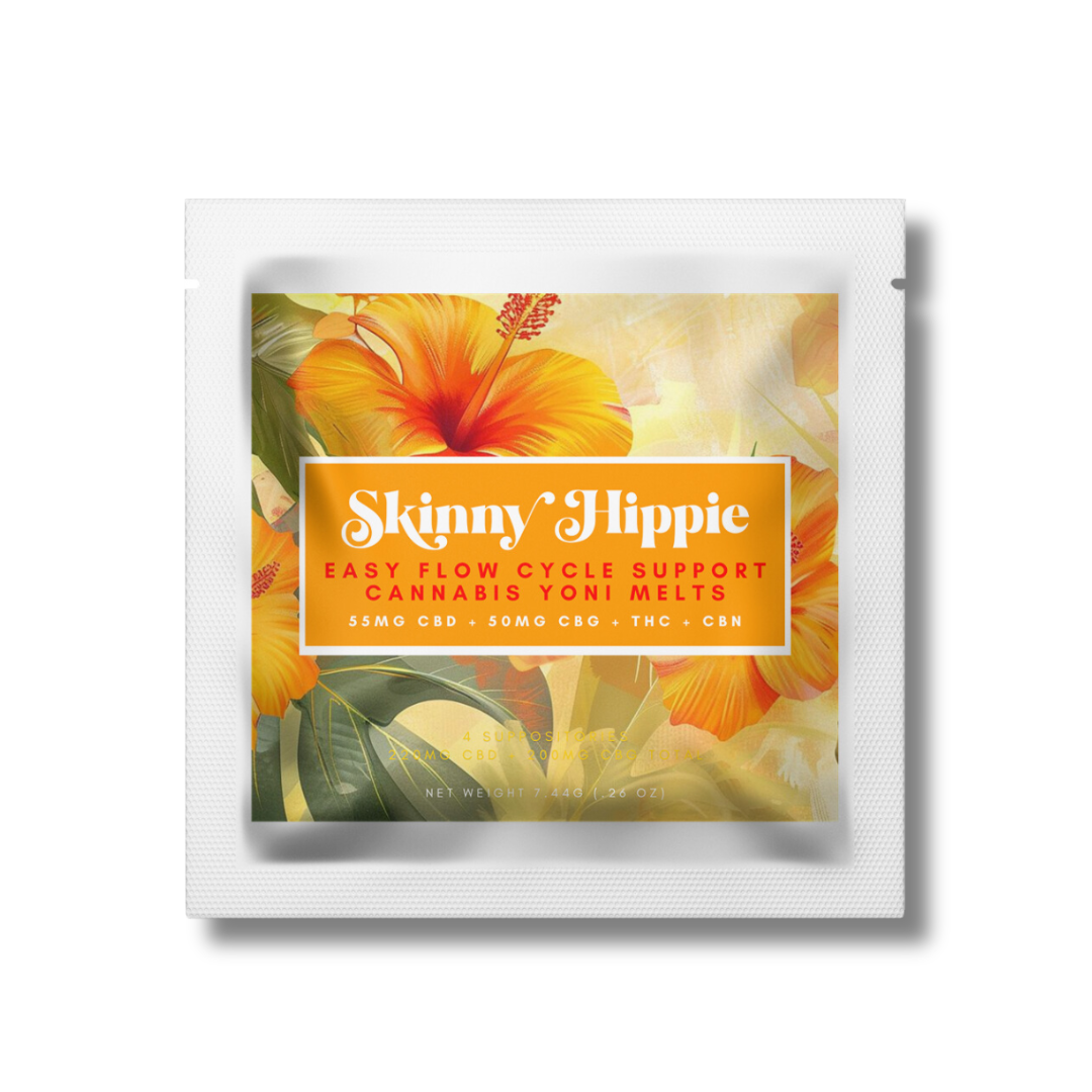 Yoni Melts: Easy Flow Cycle Support 55mg CBD + 50mg CBG + THC