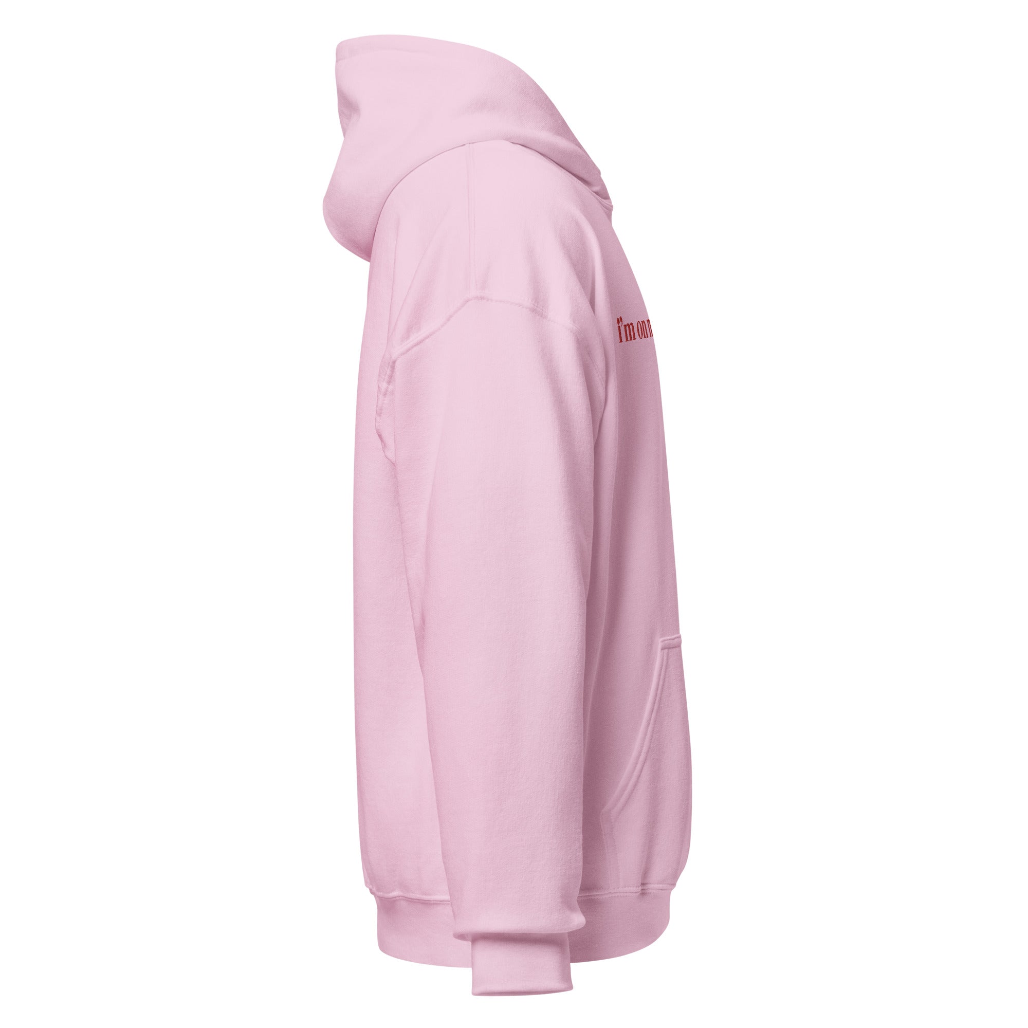 I'm On My Period - Pink/White Hoodie