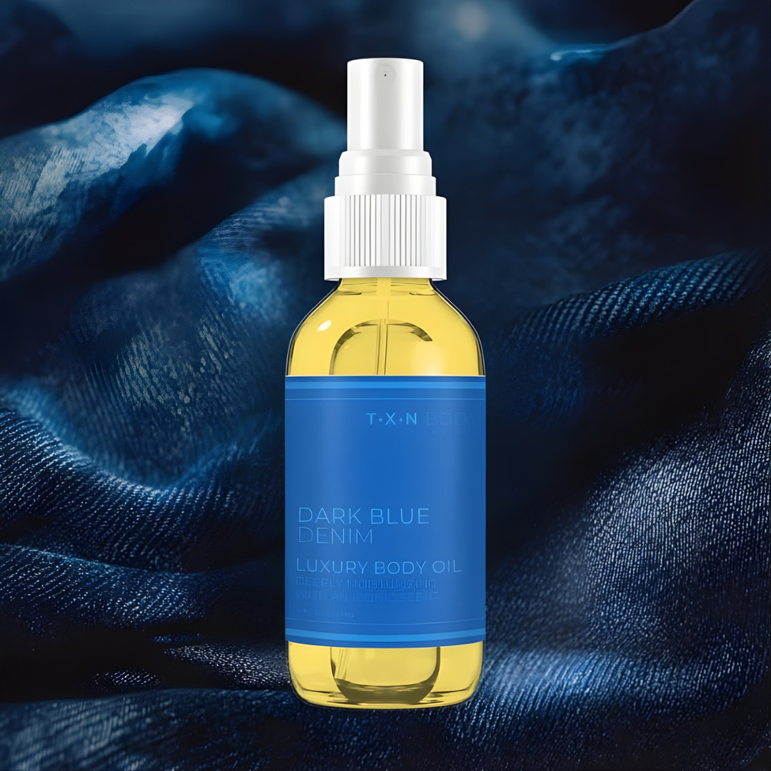 Dark Blue Denim - Luxury Body Oil