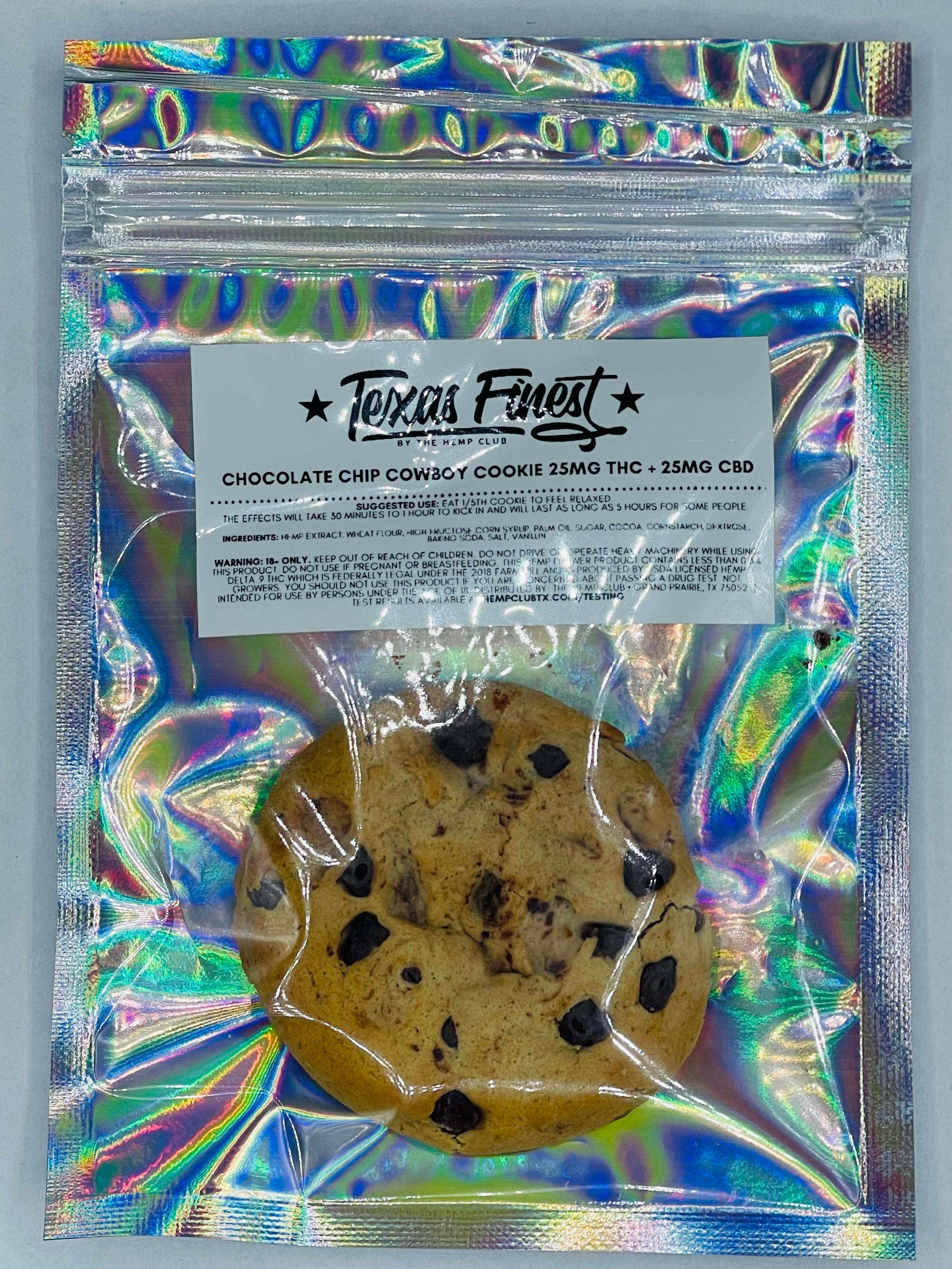 Chocolate Chip Cowboy Cookie - 25mg THC